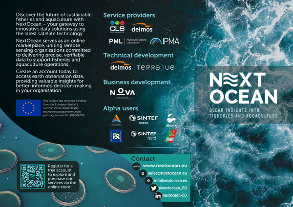 Front page of NextOcean brochure